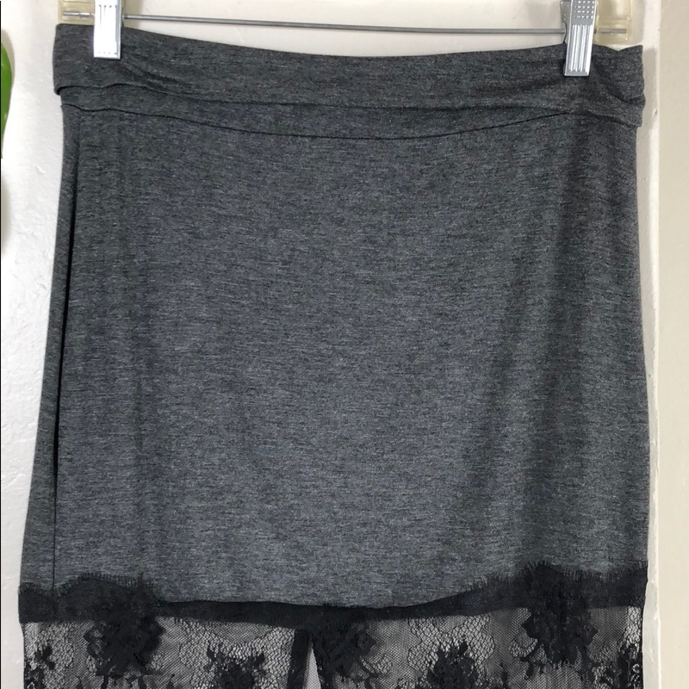 Gray with black lace skirt. B071 - Picture 7 of 8